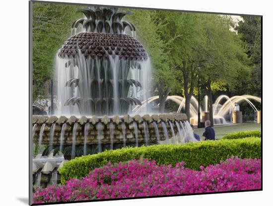 Pineapple Fountain, Charleston, South Carolina, USA-Adam Jones-Mounted Photographic Print