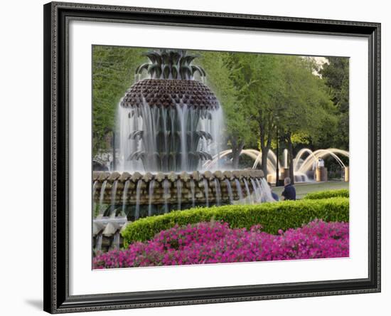 Pineapple Fountain, Charleston, South Carolina, USA-Adam Jones-Framed Photographic Print