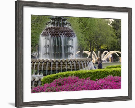 Pineapple Fountain, Charleston, South Carolina, USA-Adam Jones-Framed Photographic Print