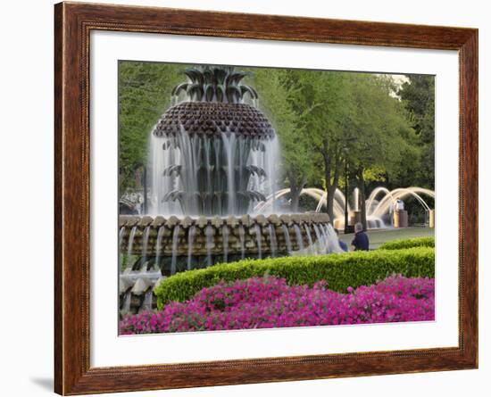 Pineapple Fountain, Charleston, South Carolina, USA-Adam Jones-Framed Photographic Print