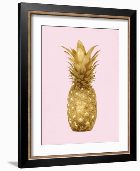 Pineapple Gold on Pink II-Kate Bennett-Framed Art Print