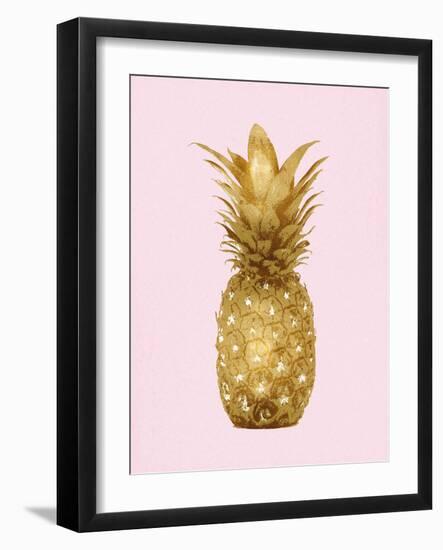 Pineapple Gold on Pink II-Kate Bennett-Framed Art Print