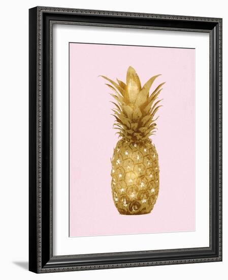 Pineapple Gold on Pink II-Kate Bennett-Framed Art Print