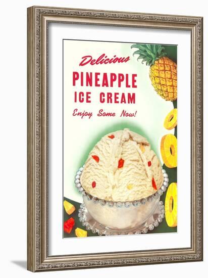 Pineapple Ice Cream-null-Framed Art Print