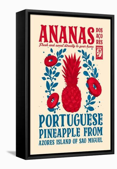 Pineapple Kitchen Print-Dionisis Gemos-Framed Premier Image Canvas