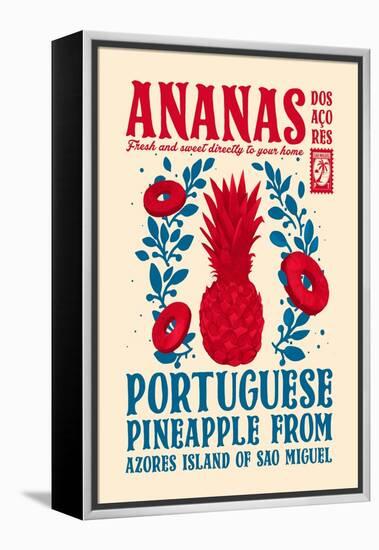 Pineapple Kitchen Print-Dionisis Gemos-Framed Premier Image Canvas