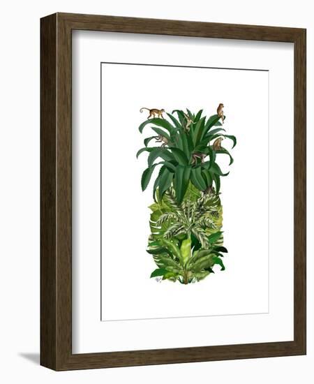 Pineapple, Monkeys-Fab Funky-Framed Art Print