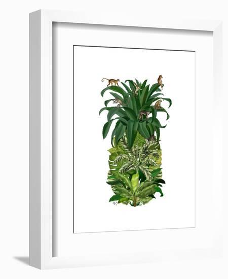 Pineapple, Monkeys-Fab Funky-Framed Art Print