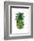 Pineapple, Monstera Leaf-Fab Funky-Framed Art Print