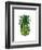 Pineapple, Monstera Leaf-Fab Funky-Framed Art Print