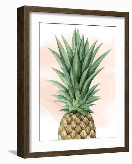 Pineapple on Coral I-Grace Popp-Framed Art Print