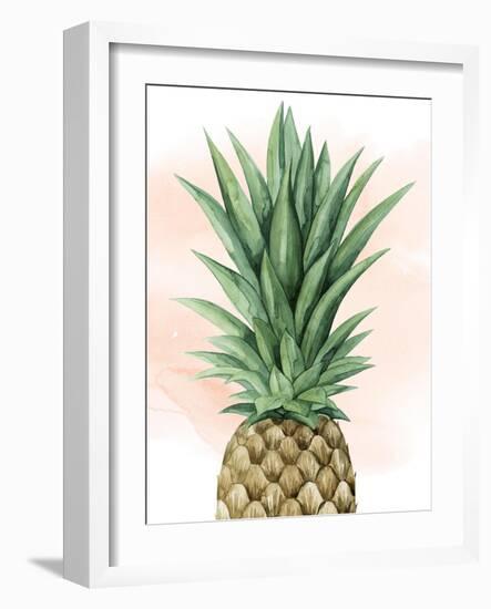 Pineapple on Coral I-Grace Popp-Framed Art Print