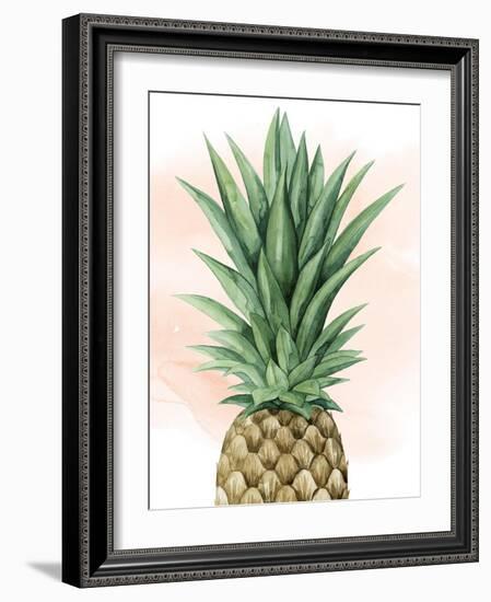 Pineapple on Coral I-Grace Popp-Framed Art Print