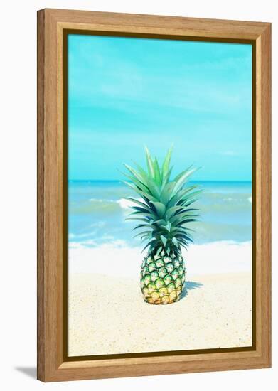 Pineapple on the Sand-Tai Prints-Framed Stretched Canvas