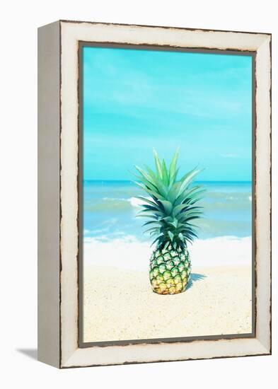 Pineapple on the Sand-Tai Prints-Framed Stretched Canvas