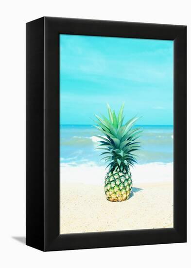 Pineapple on the Sand-Tai Prints-Framed Stretched Canvas