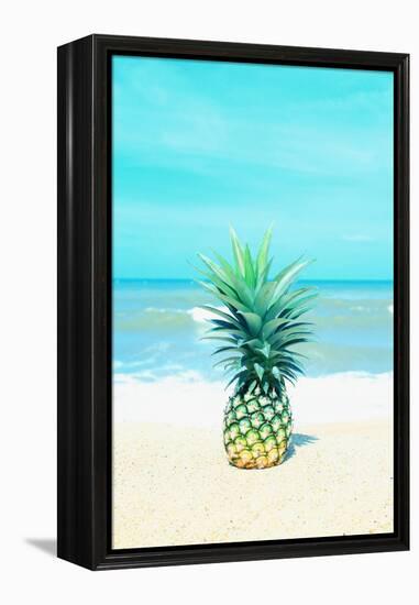 Pineapple on the Sand-Tai Prints-Framed Stretched Canvas