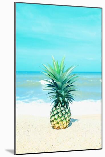 Pineapple on the Sand-Tai Prints-Mounted Art Print