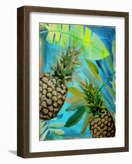 Pineapple Party 1-Boho Hue Studio-Framed Art Print