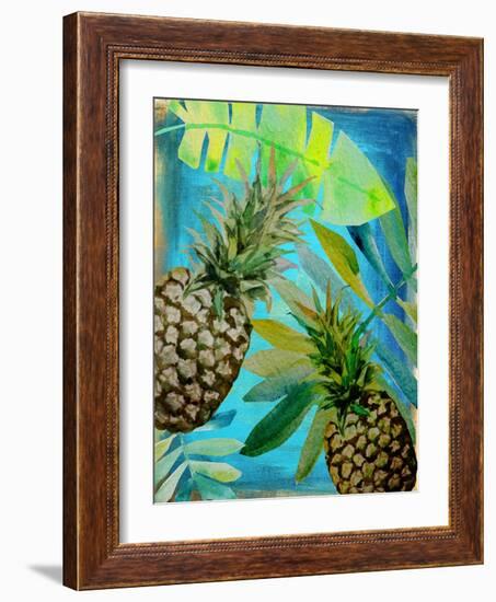 Pineapple Party 1-Boho Hue Studio-Framed Art Print