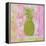 Pineapple Pink and Green Flower-Megan Aroon Duncanson-Framed Stretched Canvas