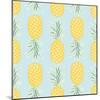 Pineapple Seamless Pattern-lilalove-Mounted Art Print