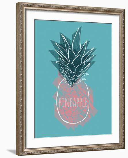 Pineapple Splash-Myriam Tebbakha-Framed Giclee Print