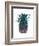Pineapple, Tropical Flowers 1-Fab Funky-Framed Art Print