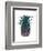 Pineapple, Tropical Flowers 1-Fab Funky-Framed Art Print