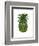 Pineapple, Tropical Palms, Green-Fab Funky-Framed Art Print