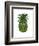 Pineapple, Tropical Palms, Green-Fab Funky-Framed Art Print