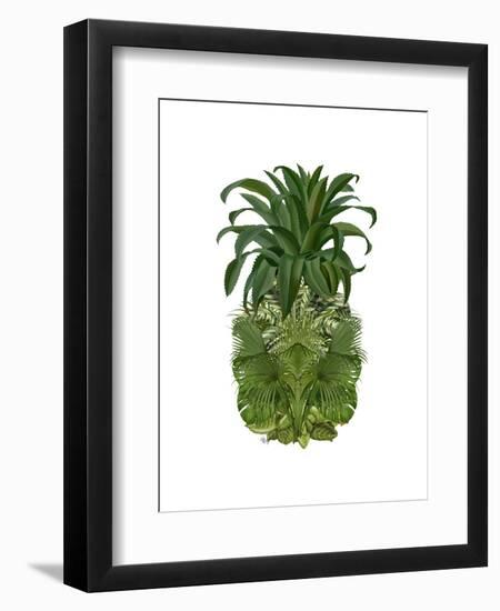 Pineapple, Tropical Palms, Green-Fab Funky-Framed Art Print