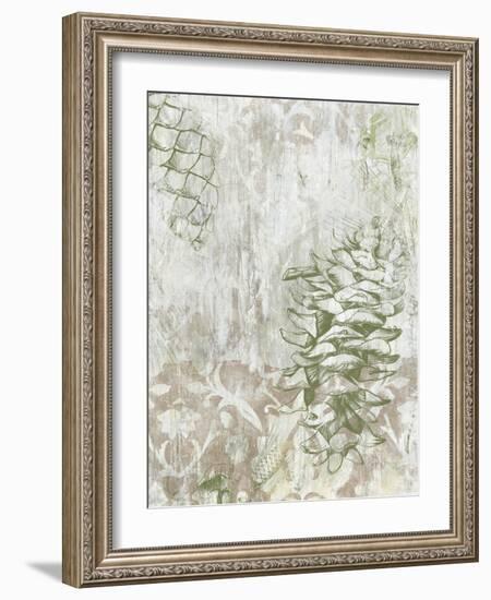 Pinecone Fresco II-June Vess-Framed Art Print