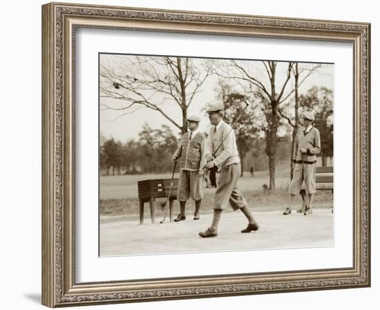 Pinehurst Golfers II-null-Framed Art Print