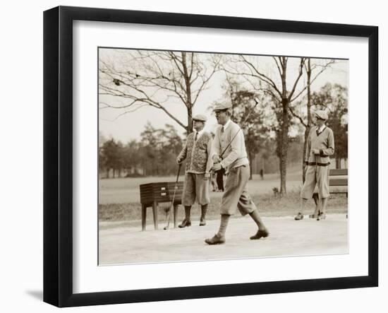 Pinehurst Golfers II-null-Framed Art Print