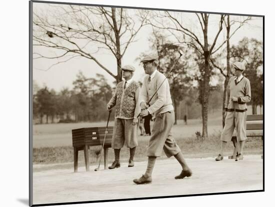 Pinehurst Golfers II-null-Mounted Art Print