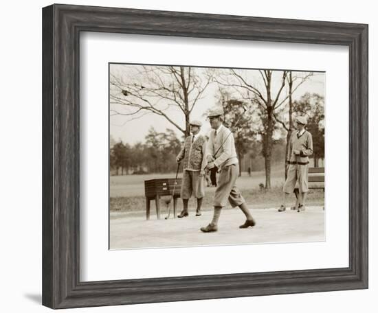 Pinehurst Golfers II-null-Framed Art Print