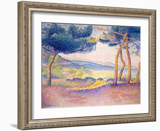 Pines Along the Shore, 1896-Henri-Edmond Cross-Framed Giclee Print