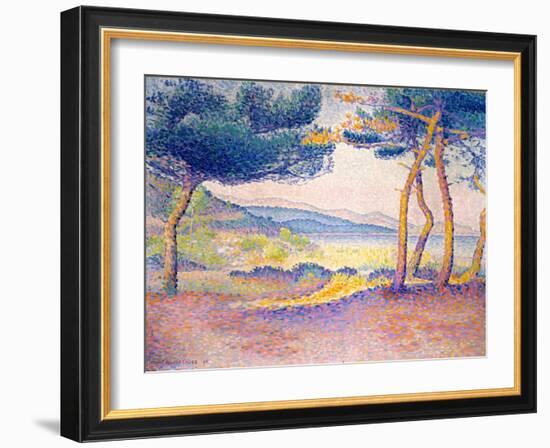 Pines Along the Shore, 1896-Henri-Edmond Cross-Framed Giclee Print