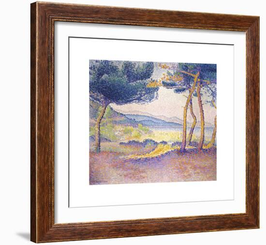 Pines Along the Shore-Henri Edmond Cross-Framed Premium Giclee Print