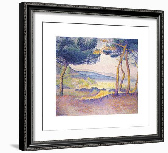 Pines Along the Shore-Henri Edmond Cross-Framed Premium Giclee Print