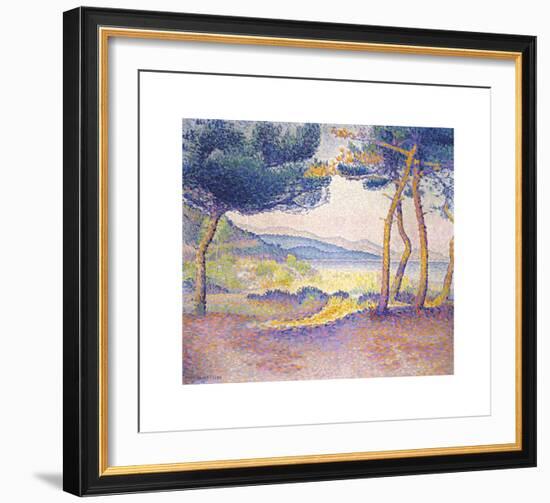 Pines Along the Shore-Henri Edmond Cross-Framed Premium Giclee Print