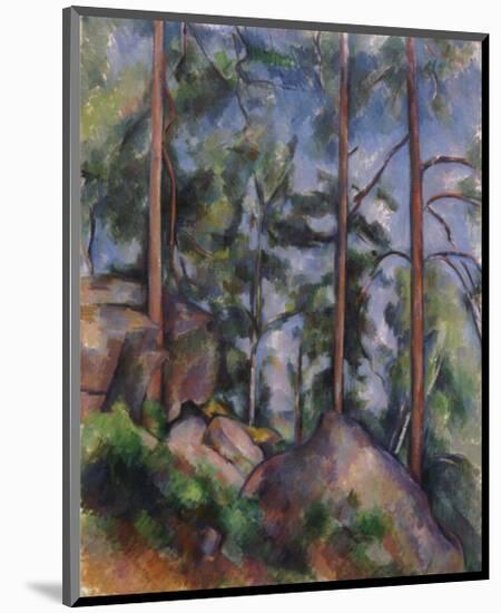 Pines and Rocks, c.1897-Paul Cézanne-Mounted Art Print