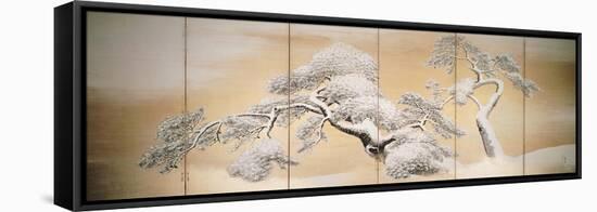 Pines in Snow, Decoration from Six-Panel Screen-Maruyama Okyo-Framed Premier Image Canvas