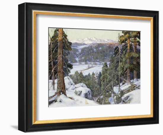 Pines in Winter-George Gardner Symons-Framed Giclee Print
