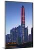 Ping An International Finance Centre, world's fourth tallest building in 2017 at 600m, and Civic Sq-Ian Trower-Mounted Photographic Print