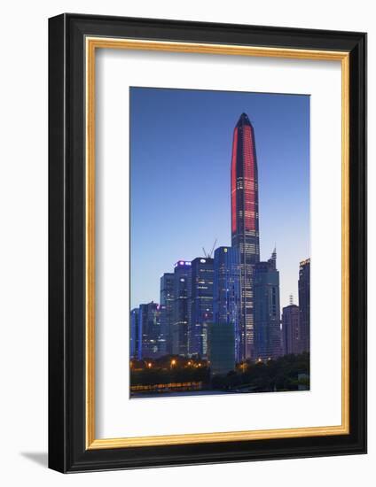 Ping An International Finance Centre, world's fourth tallest building in 2017 at 600m, and Civic Sq-Ian Trower-Framed Photographic Print