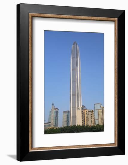 Ping An International Finance Centre, world's fourth tallest building in 2017 at 600m, Futian, Shen-Ian Trower-Framed Photographic Print