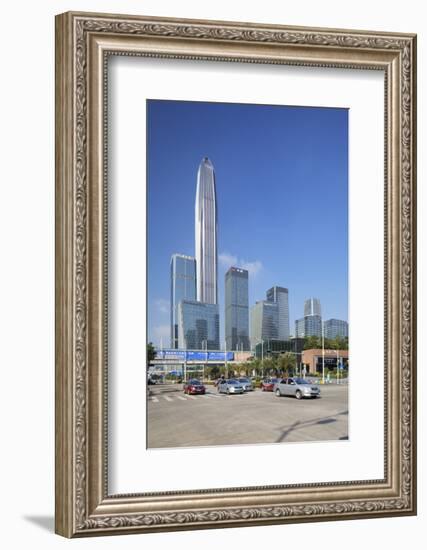 Ping An International Finance Centre, world's fourth tallest building in 2017 at 600m, Futian, Shen-Ian Trower-Framed Photographic Print