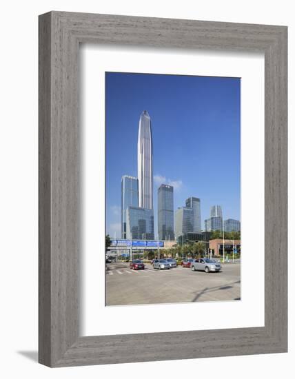 Ping An International Finance Centre, world's fourth tallest building in 2017 at 600m, Futian, Shen-Ian Trower-Framed Photographic Print